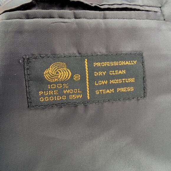 Mens Nipon Gray Blazer Size 44R 100% Wool - Picture 5 of 7